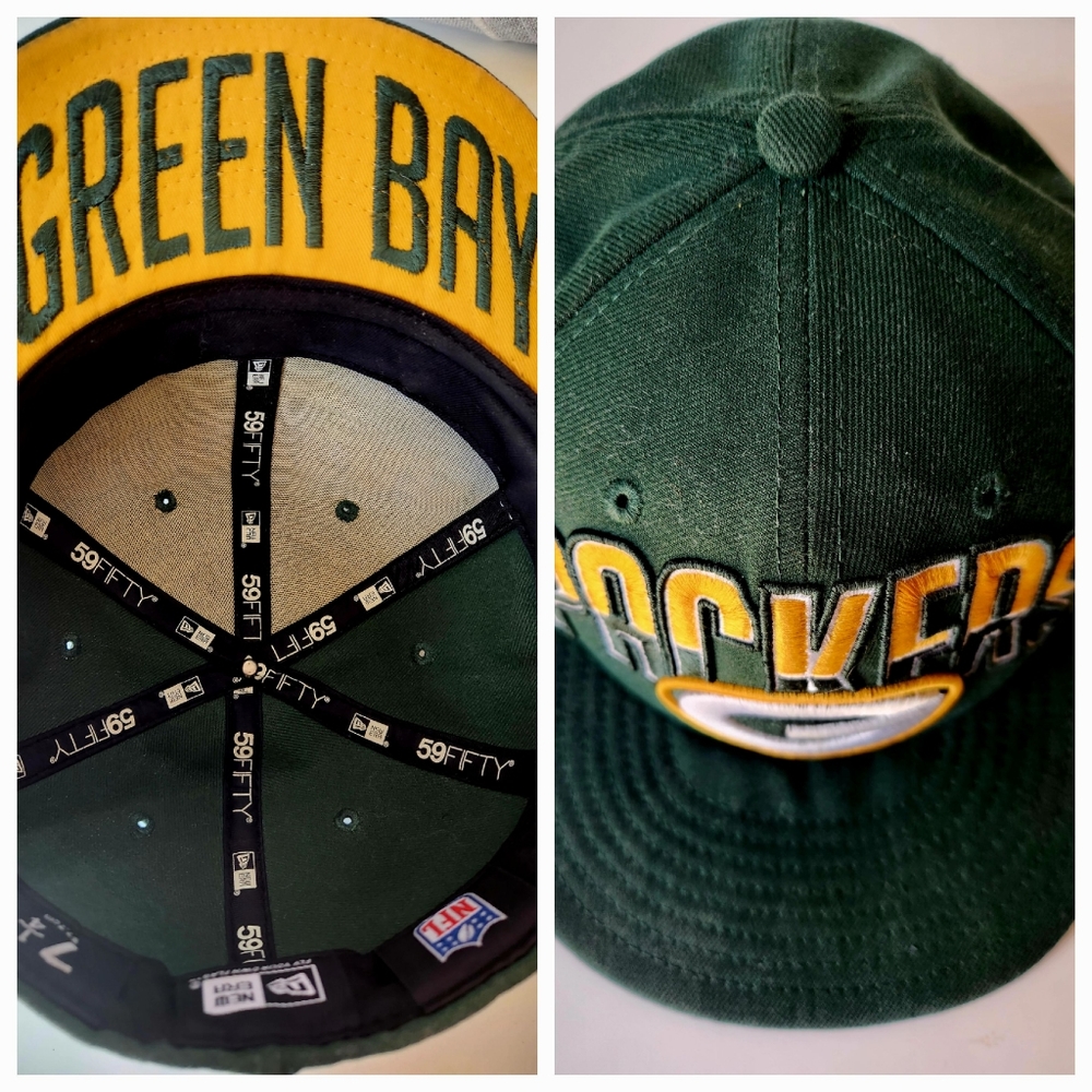 NFL Men's Green Bay Packers New Era Green 59FIFTY Structured Hat